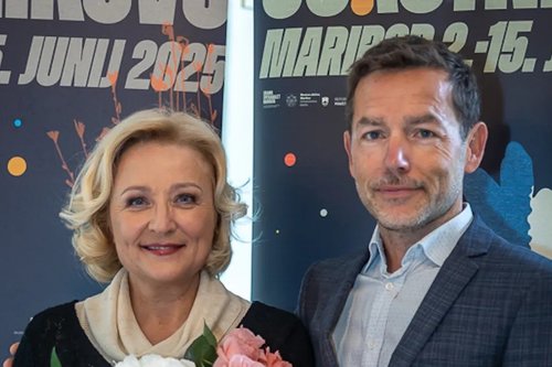 Nataša Barbara Gračner in Aleš Novak / Foto: FBS/SNG Maribor