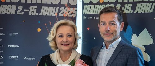 Nataša Barbara Gračner in Aleš Novak / Foto: FBS/SNG Maribor