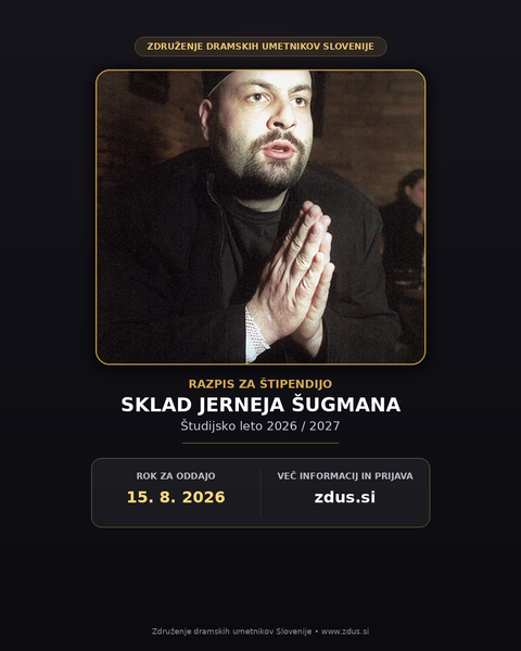 Štipendija Sklada Jerneja Šugmana 2026/27