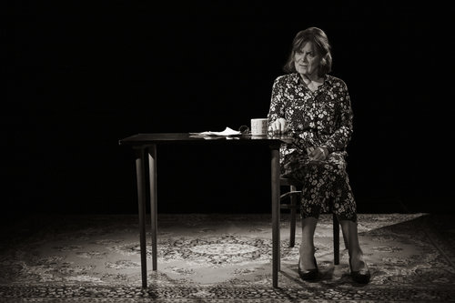 Marijana Brecelj kot Brunhilde Pomsel / Foto: Claudi Sovre