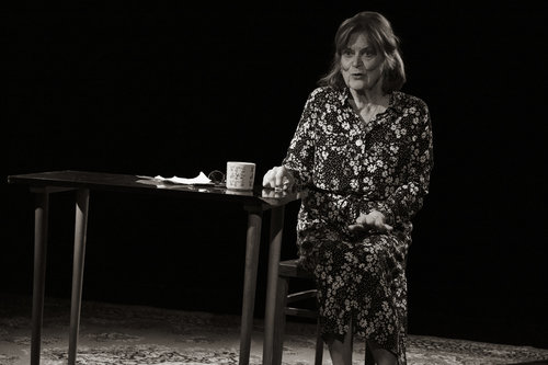 Marijana Brecelj kot Brunhilde Pomsel / Foto: Claudi Sovre